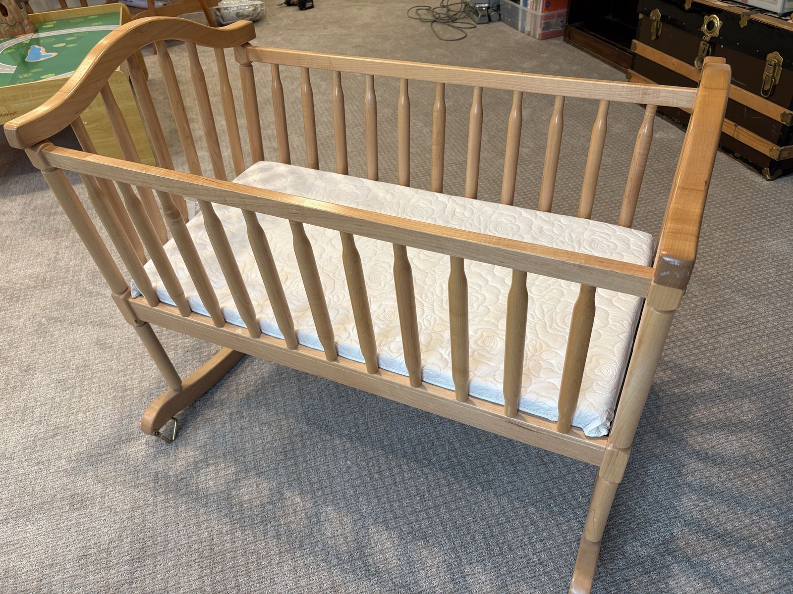 Wood Baby Bassinet Cradle