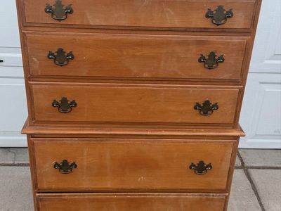 Antique wood dresser