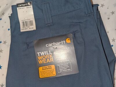 Carhartt Navy blue 32x32 pants/work/new