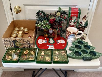 Vintage Christmas Decorations Ornaments Bundle