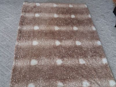cute deer print throw blanket