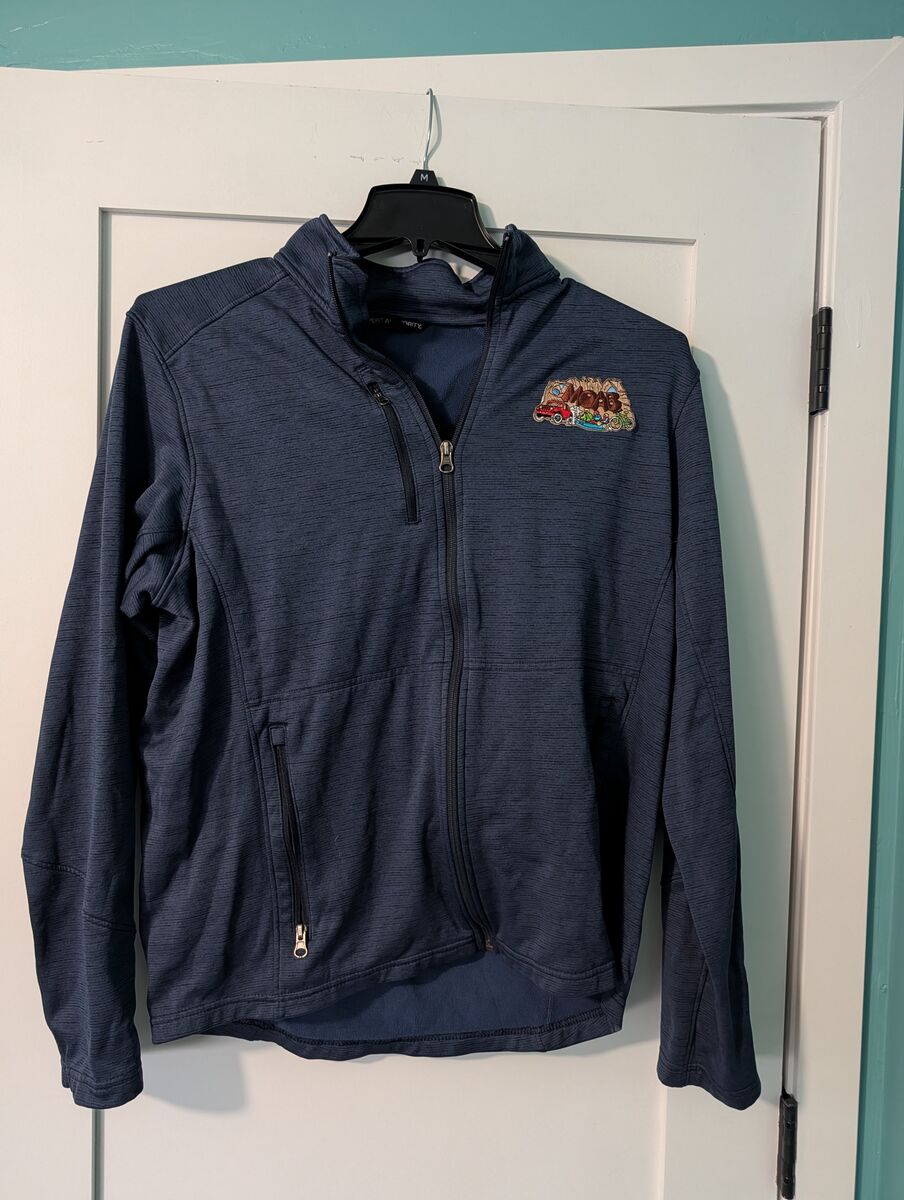 Port Authority Blue Mens Large Moab UT Patched Jacket