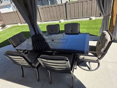 Costco Steel Patio Set with Fire Feature