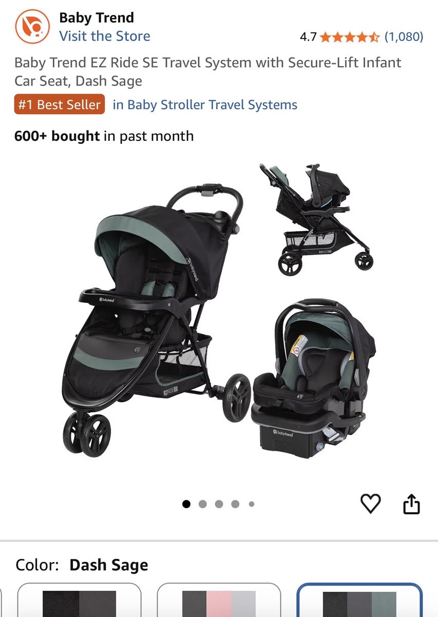 Babytrend stroller with infant car seat