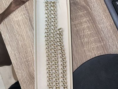 Cuban Link Chain 10k Gold Plated with CZ Diamonds - 123g
