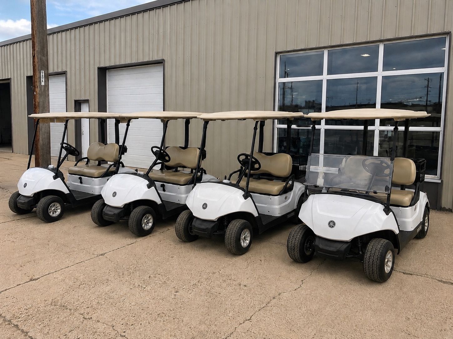 4 2018 Yamaha Drive2 EFI Quietech Golf Carts Available!