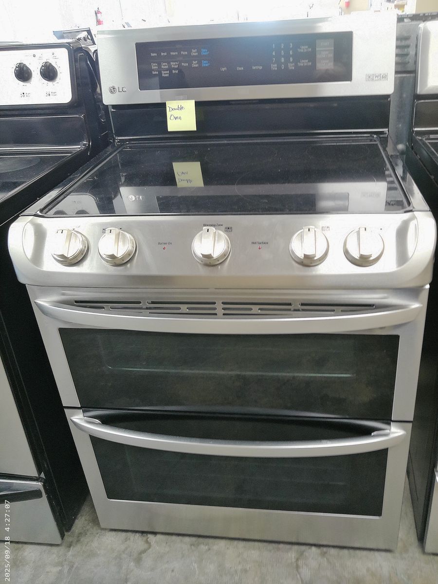 Stainless Steel Double Oven Smooth Top Range~90 DayGuarantee