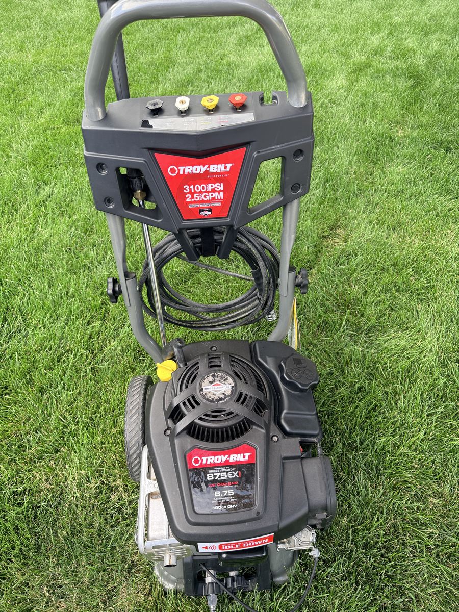 Troy Bilt 3100 8.75 hp pressure washer