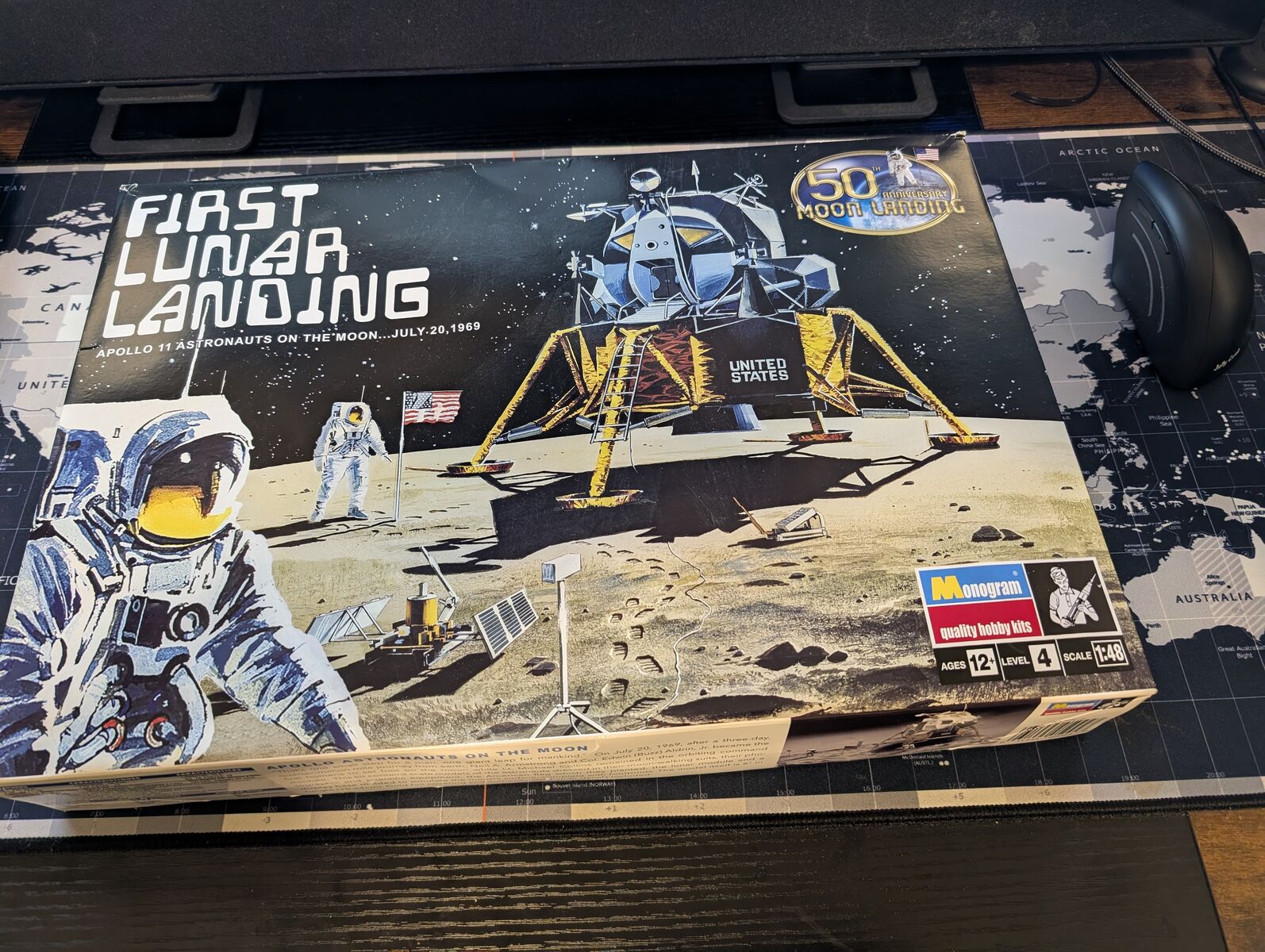 Monogram First Lunar Landing 50th Anniversary Model Kit 1:48 New Open Box Lander