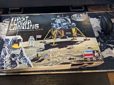 Monogram First Lunar Landing 50th Anniversary Model Kit 1:48 New Open Box Lander