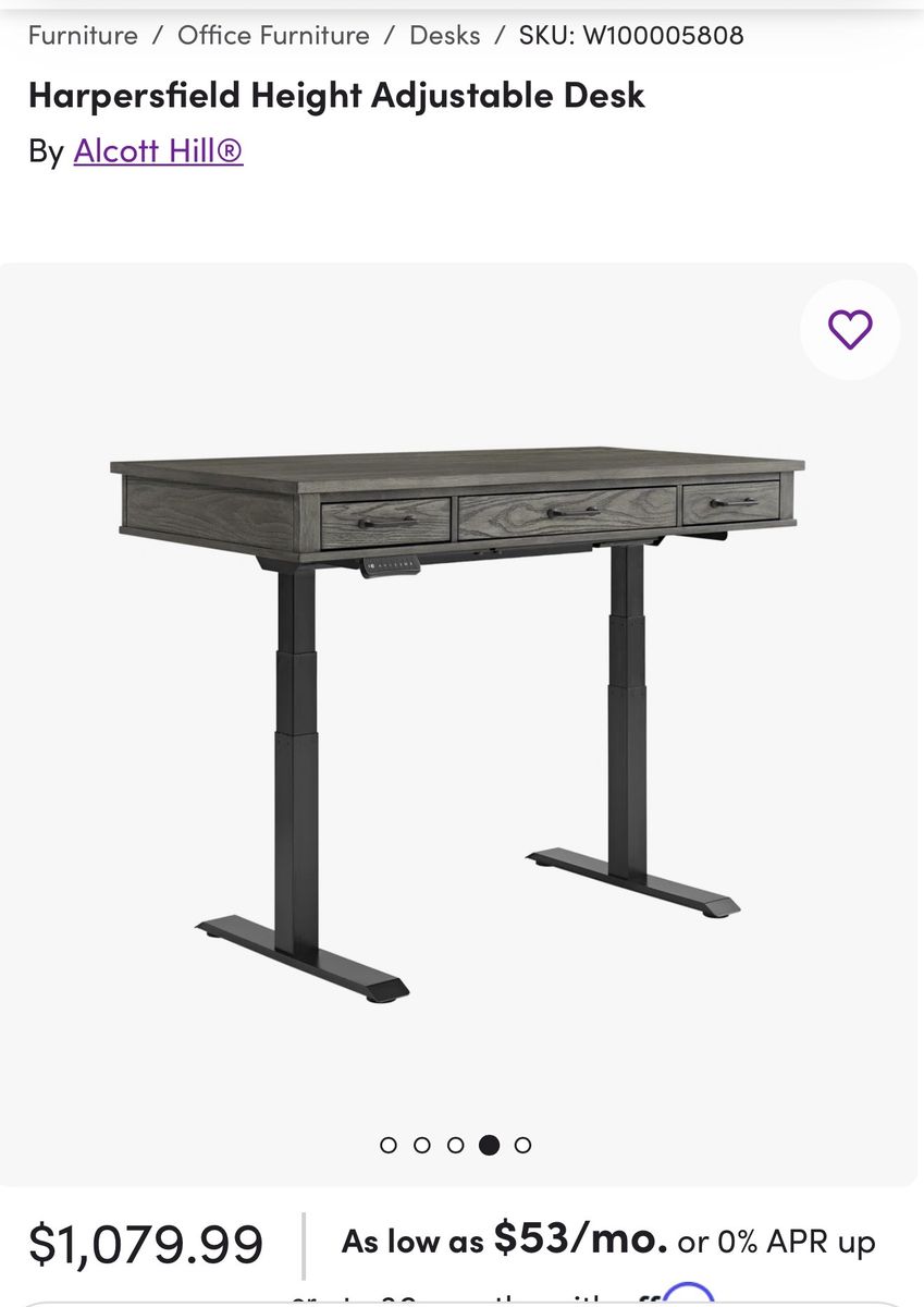 Brand new standing/motorized desk