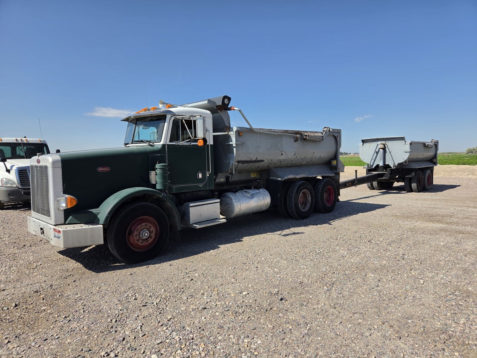 1990 PETERBILT 357 DUMP TRUCK AND PUP
