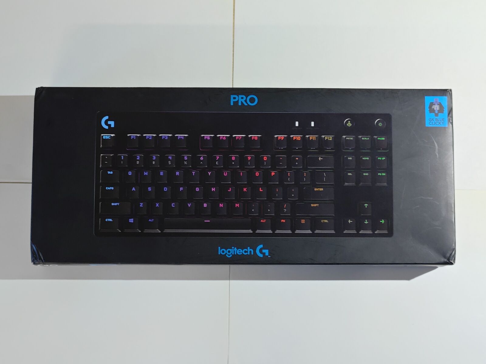 Logitech G Pro RGB TKL Wired Mechanical Gaming Keyboard - GX Blue Clicky Switches