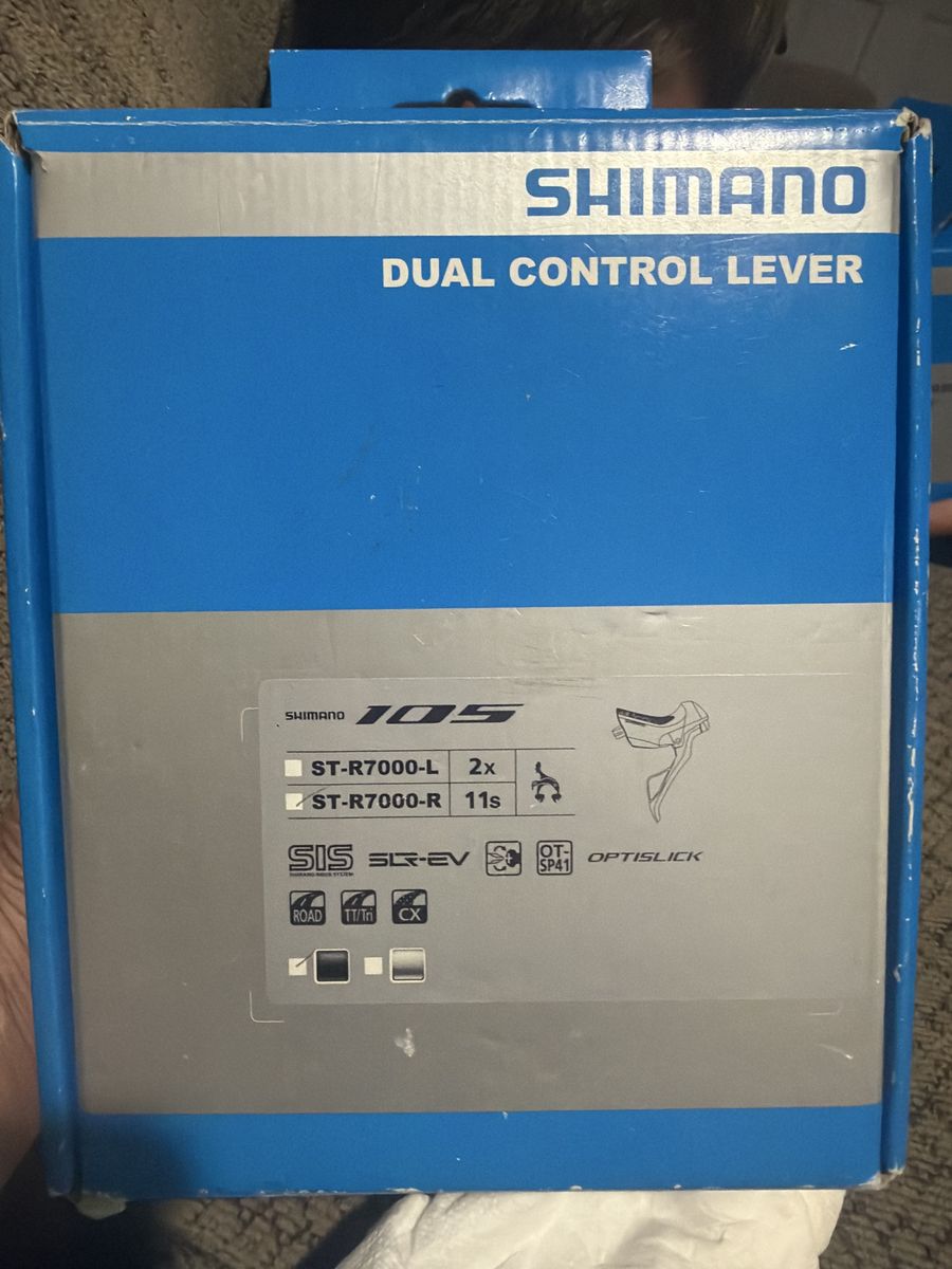 Shimano 105 ST-R7000 Dual Control Lever Set - 2x11s Road/TT/CX (New)