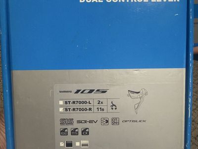 Shimano 105 ST-R7000 Dual Control Lever Set - 2x11s Road/TT/CX (New)