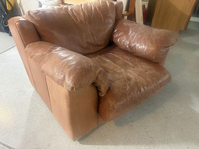 Free Serta leather love seat