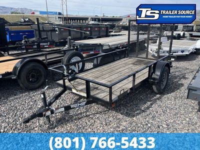 5x10 Top Hat Derby SR Utility Trailer - 3.5K GVWR - Ramp Gate, Spare Tire