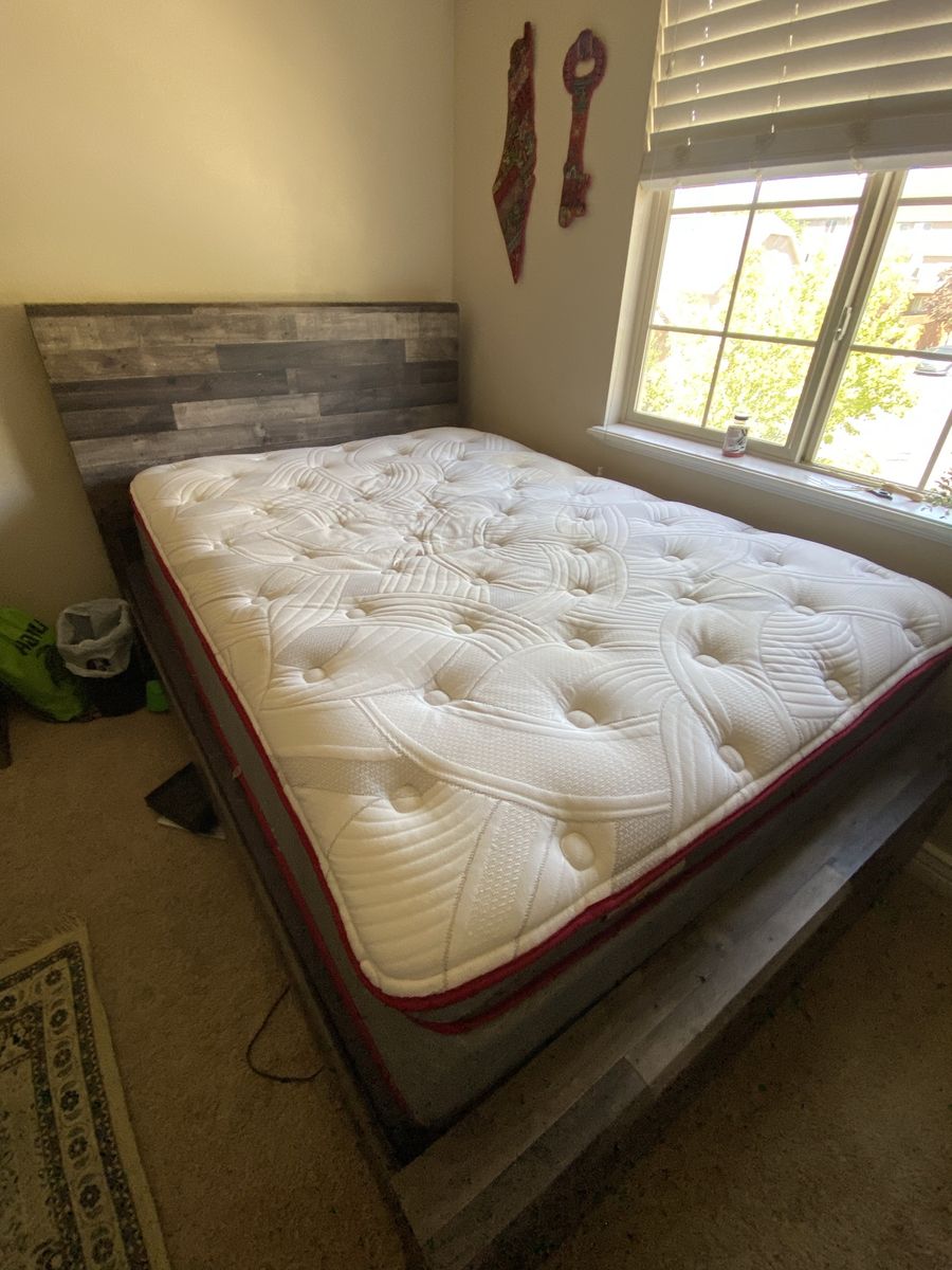 Full - Size Bedroom Set from RC Willey + Mattress & Base from 2 Brothers Mattress – Excellent Used Condition