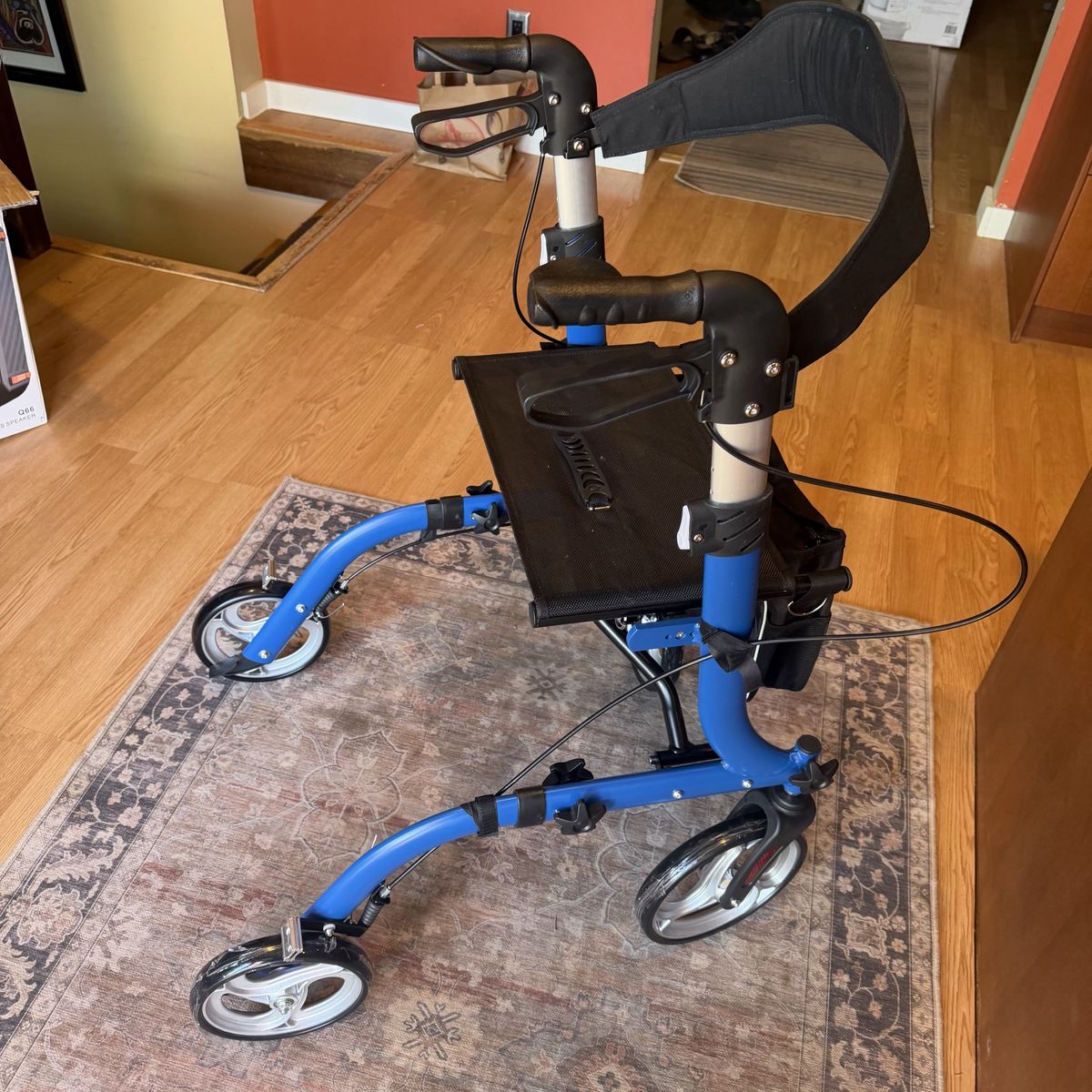 Cadillac of walkers New Rollator  Rolling Large Wheels Seat Brakes Adjustable