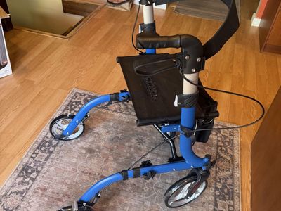 Cadillac of walkers New Rollator Rolling Large Wheels Seat Brakes Adjustable