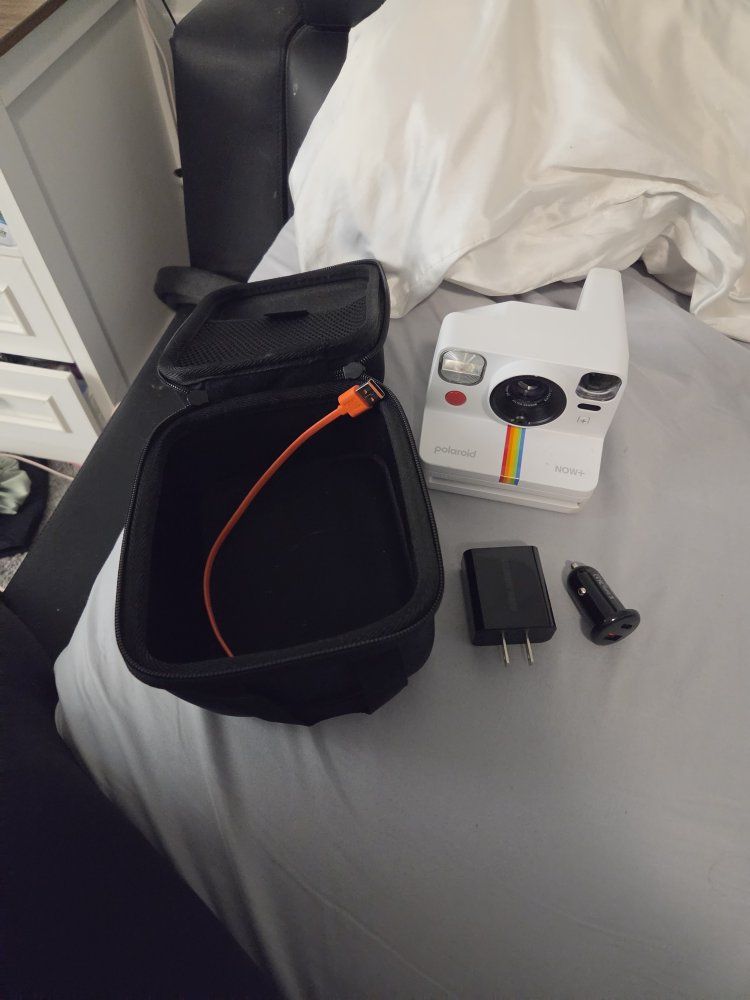 Polaroid Now+ i-Type Instant Camera White with Case & Chargers