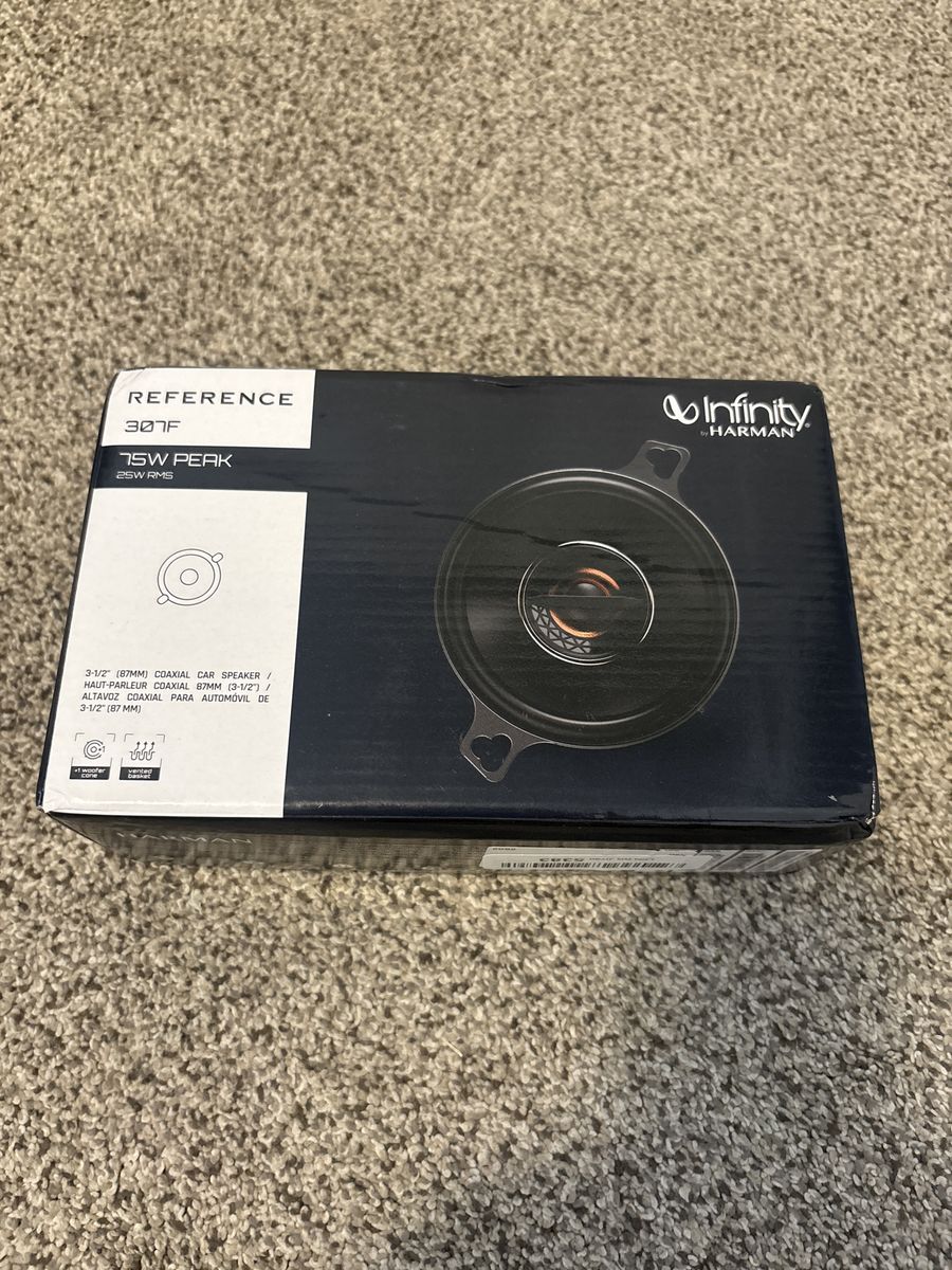 Infinity Reference 307F 3.5" 75W Peak 25W RMS Coaxial Car Speaker - New in Box