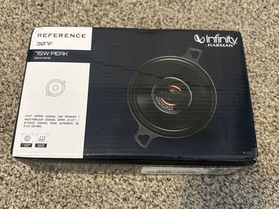 Infinity Reference 307F 3.5" 75W Peak 25W RMS Coaxial Car Speaker - New in Box