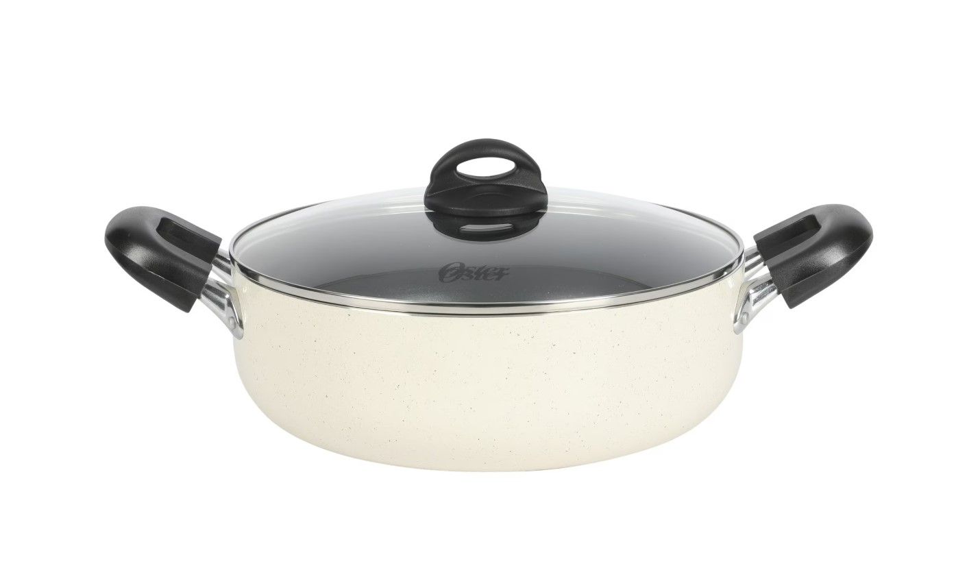*NEW* Oster Clairborne Linen 6.9-Quart Aluminum Caldero Dutch Oven