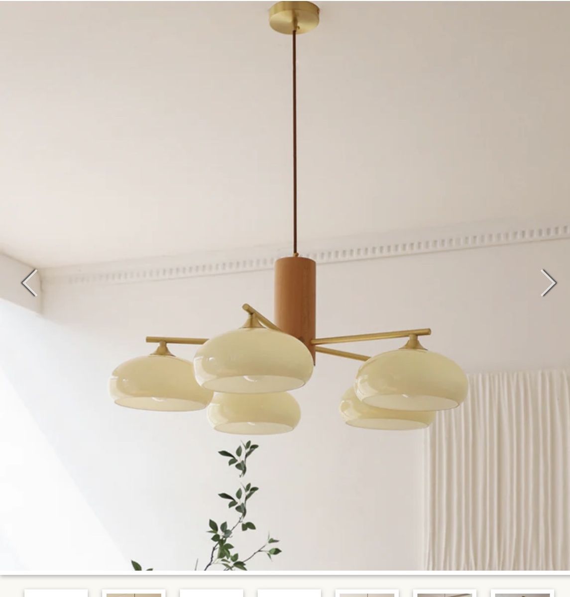 Nova Elliptical Persimmon Chandelier