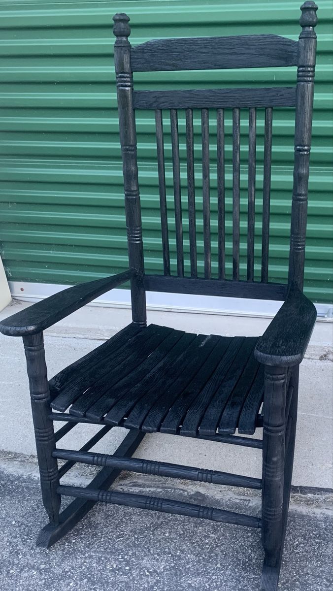 Beautiful Black Cracker Barrel Porch Rocker