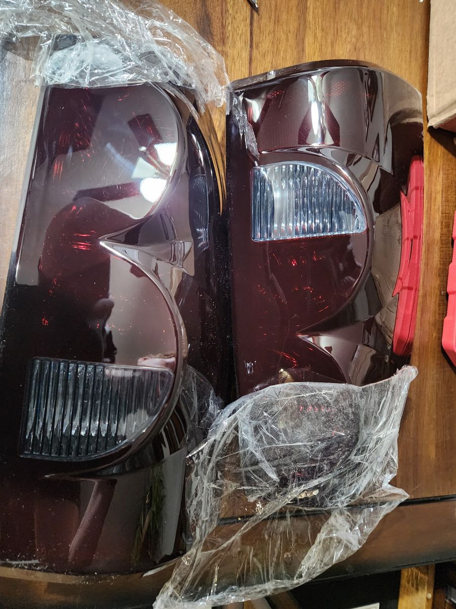 2003-2006 Chevy Silverado Smoked Tail Lights Set - Passenger & Driver Side Rear Brake Lamps