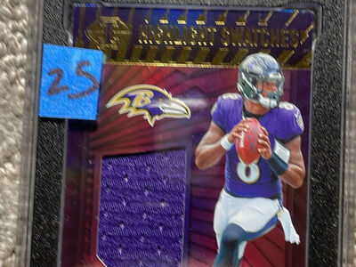 Lamar Jackson Baltimore Ravens graded slabs $25-$30