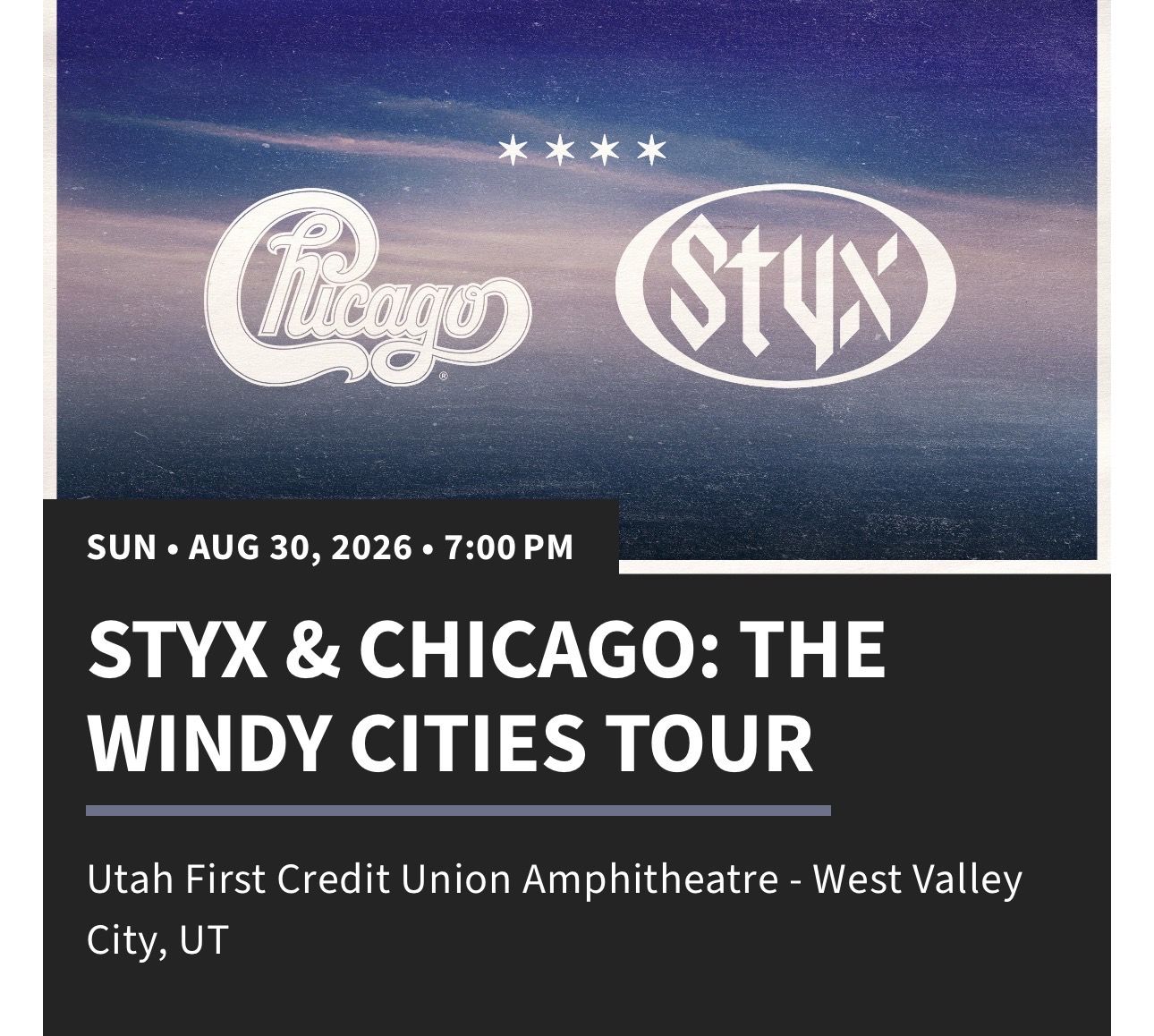 STYX & CHICAGO: THE WINDY CITIES TOUR
