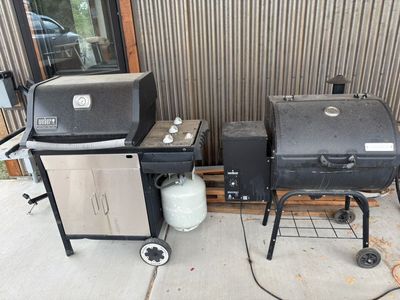 Weber Gas Grill & Camp Chef Pellet Smoker