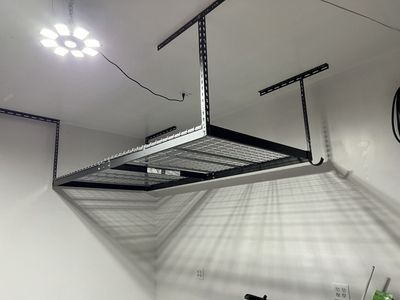 New in Box 4x8 ft Garage Ceiling Storage Shelf - Maximize Your Space!