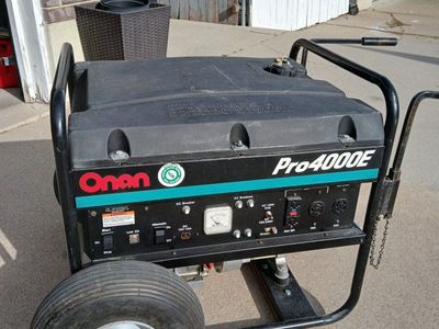 Onan Pro4000E Portable Gas Generator - 4000 Watt Emergency Power