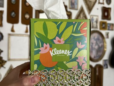 Vintage Gold Tissue Box Holder