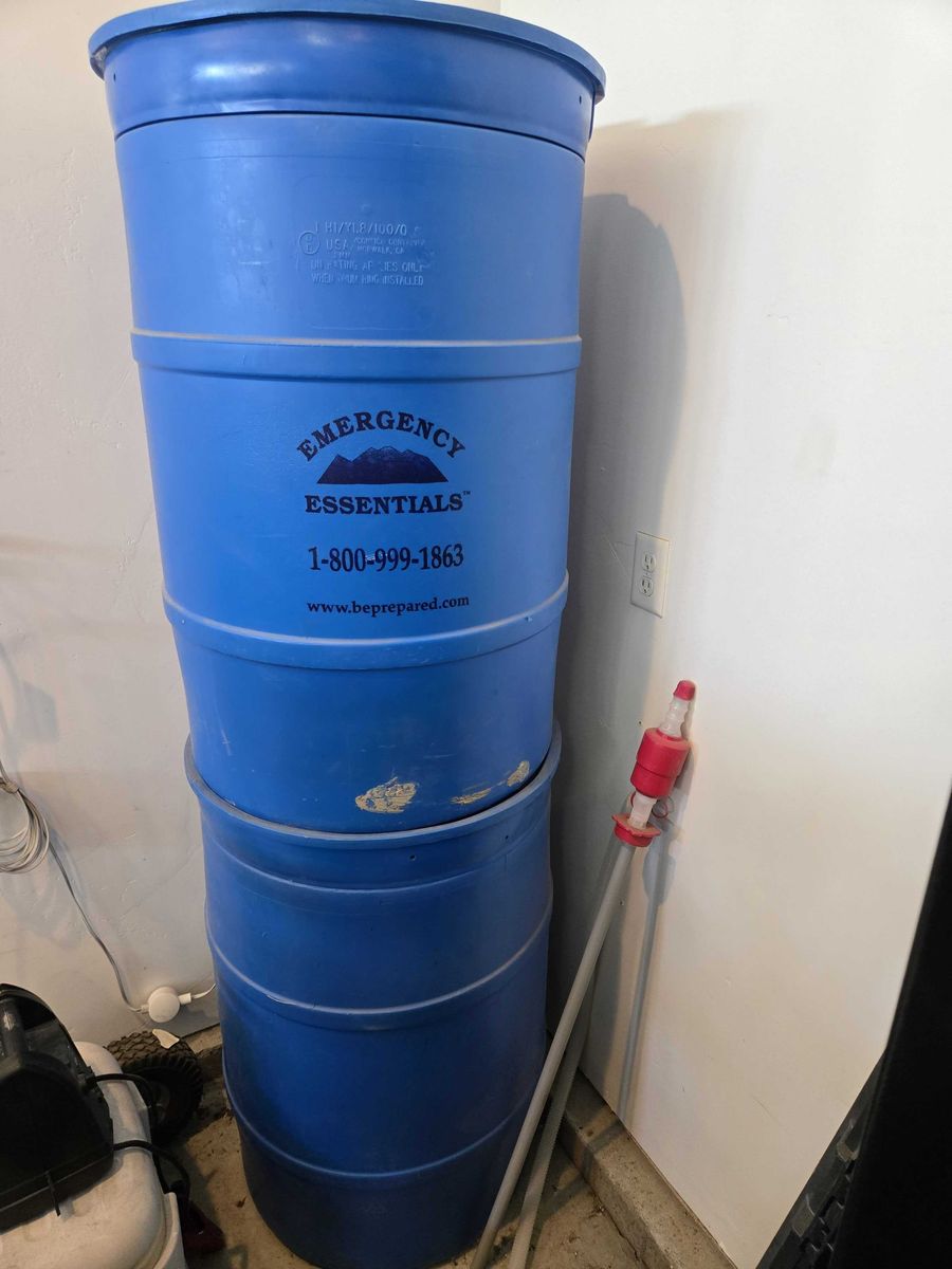 Unused 55 Gallon Water Barrels