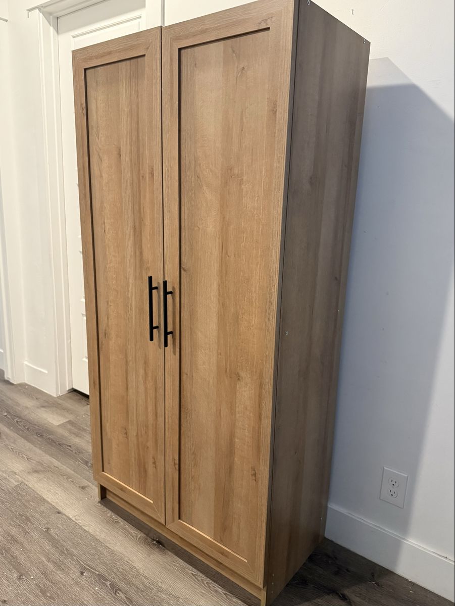 Brand New Prepac Natural Oak Elite 65" Tall Accent Kitchen Pantry Cabinet