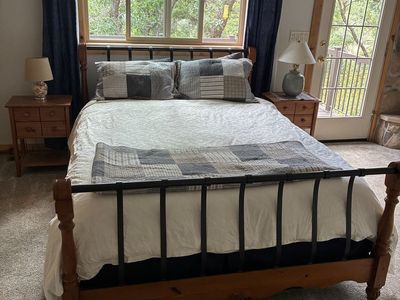Rustic Wood and Metal Spindle Bed Frame