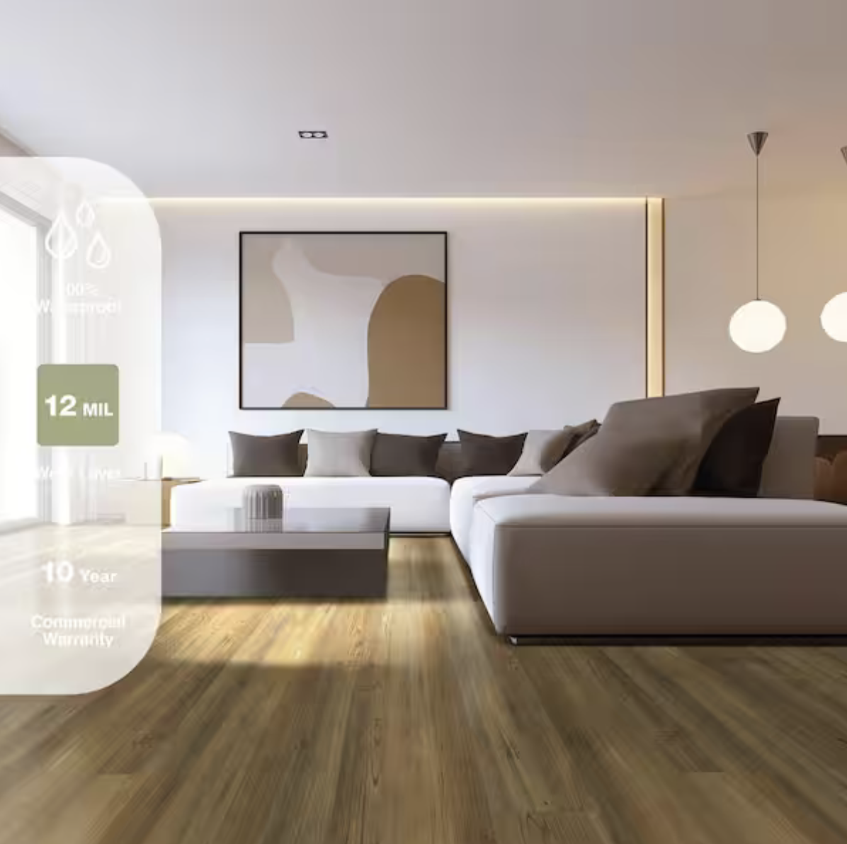 Saddle Ridge Pine Waterproof Click Lock Luxury Vinyl Plank Flooring