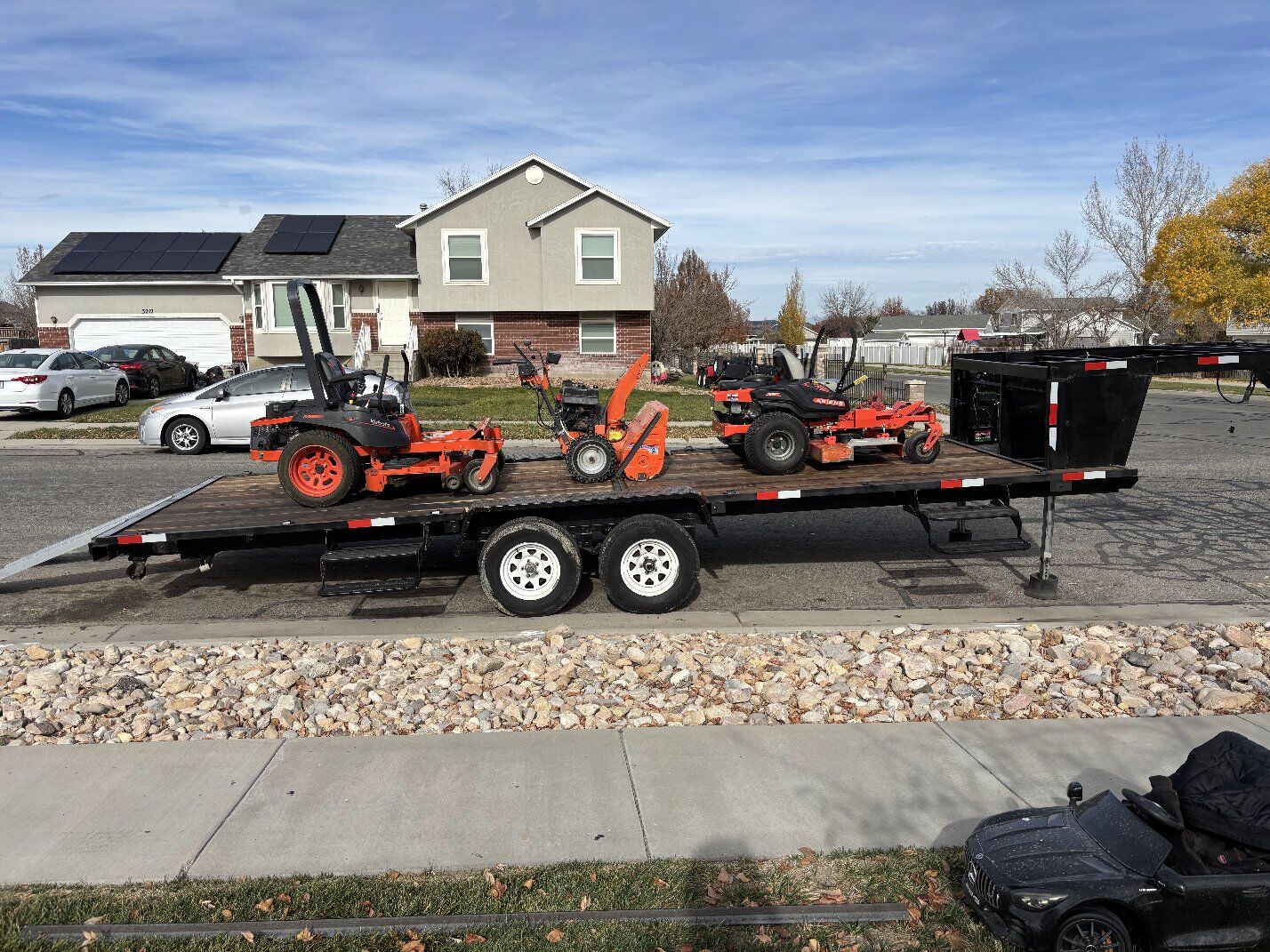 5th wheel flatbed trailer