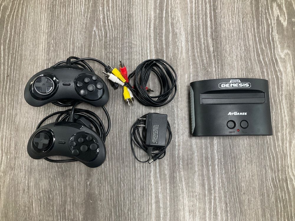 AtGames Sega Genesis Classic Mini Game Console w/80 Built-in Games 2 Controllers