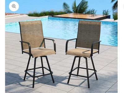 BRAND NEW 2 Patio Swivel Chairs