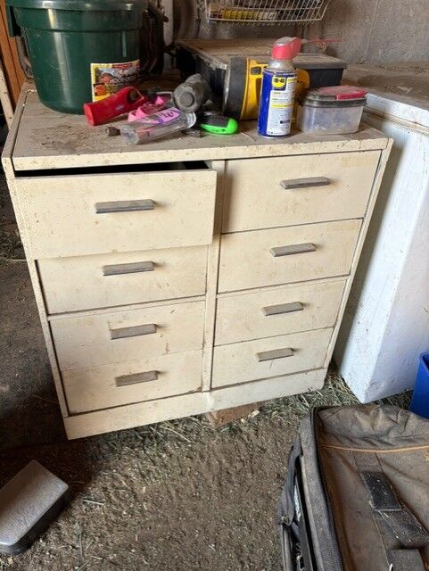 Heavy metal drawers and tool chest
