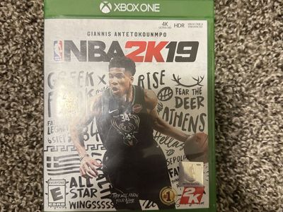 NBA 2K19 - Xbox One (Microsoft) Basketball Video Game, Giannis Antetokounmpo Cover