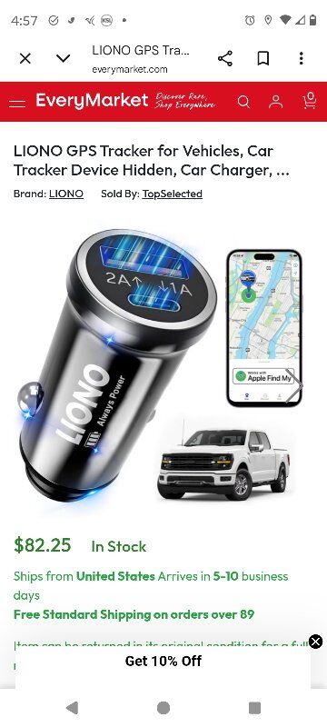 GPS car charger
