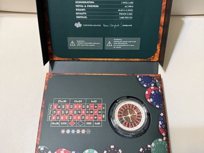 2023 Niue Roulette Wheel 1.5 oz 999 Fine Silver Proof-Like Coin in Box