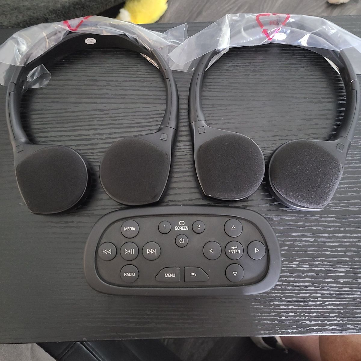 2013 -2020 GM Video Remote Control and Headphones