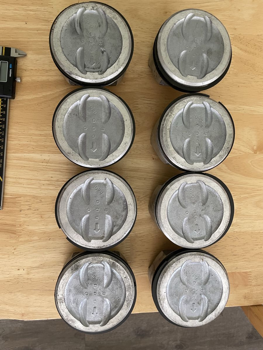 Set of 8 Pistons - .040 Overbore